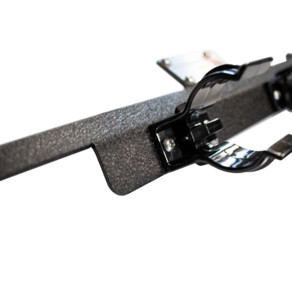 11-gauge steel, Black Textured Powder Coat, Includes mounting hardware and clips.