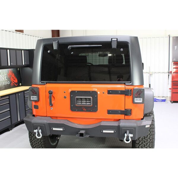 Black textured powder coat, Aluminum