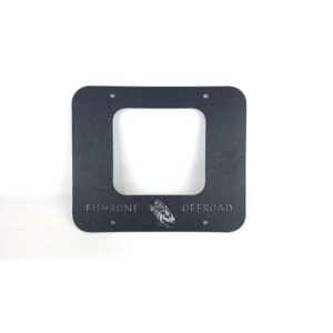 Black textured powder coat, Aluminum