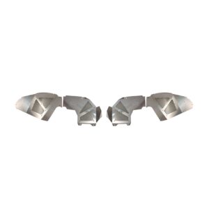 2-Door, 4-Door, Raw Aluminum, Set of 2 (Front)