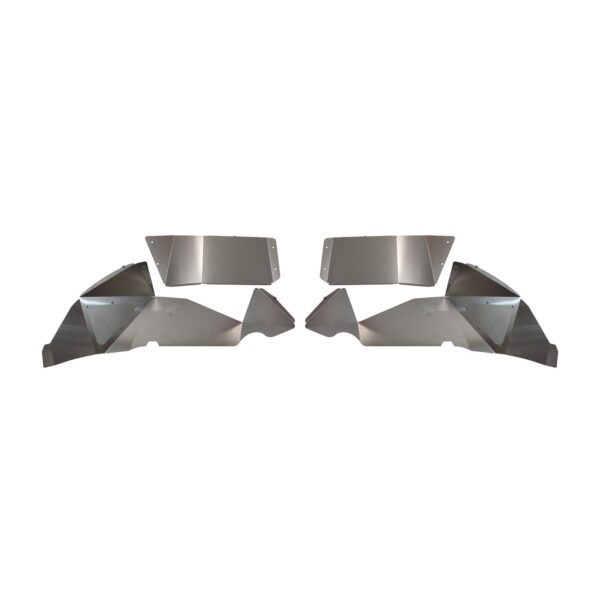 2-Door, 4-Door, Raw Aluminum, Set of 2 (Rear)