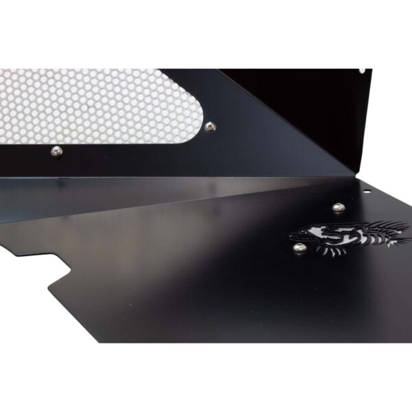 Black powder coat, Aluminum