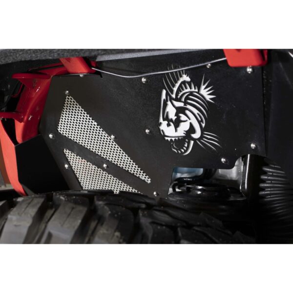 Black powder coat, Aluminum