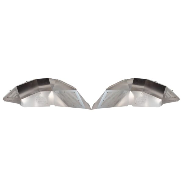 2-Door, 4-Door, Raw Aluminum, Set of 2 (Rear)