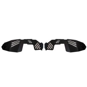 Black powder coat, Aluminum, Set of 4
