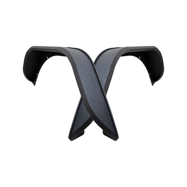 Black textured powder coat, Aluminum, Set of 2 (Rear)