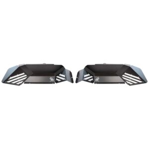 Black Powder Coated Aluminum, Set of 2 (Rear)