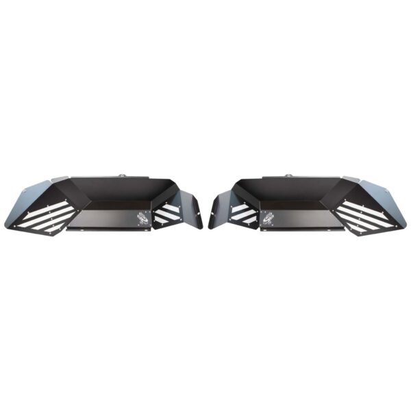 Black Powder Coated Aluminum, Set of 2 (Rear)