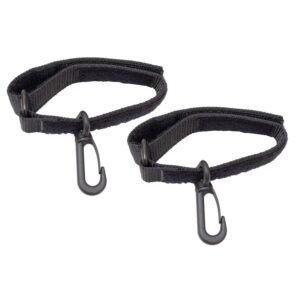 Made of high-quality black nylon webbing, Sold as Pair