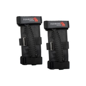 High-Quality Nylon Webbing, Black Paracord, Sold as a pair