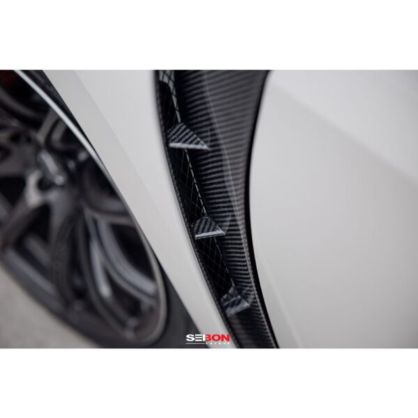 Seibon Carbon, FF0204HDCVSI, Carbon fiber fenders for 2002-2005 Honda Civic Si