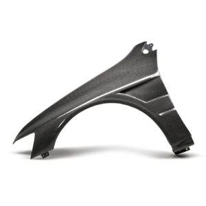 Seibon Carbon, FF0305MITEVO8, Carbon fiber fenders for 2003-2006 Mitsubishi Lancer EVO8 (10mm Wider)