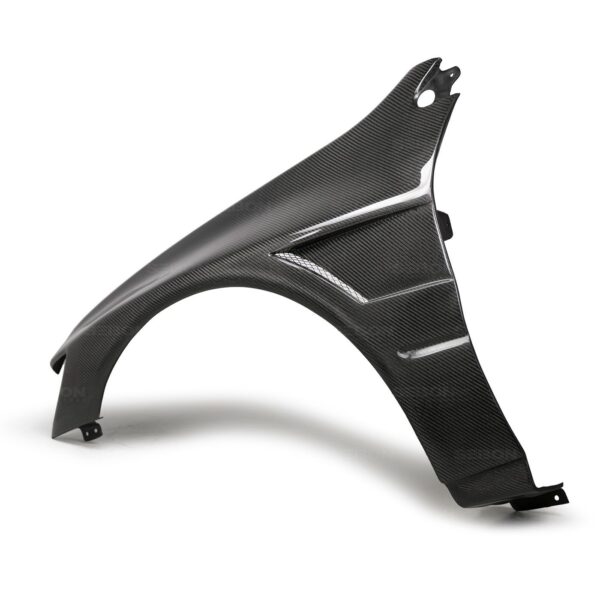 Seibon Carbon, FF0305MITEVO8, Carbon fiber fenders for 2003-2006 Mitsubishi Lancer EVO8 (10mm Wider)