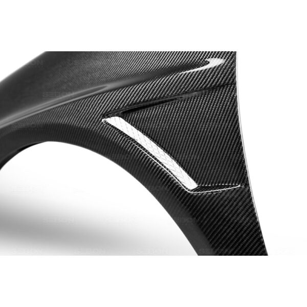 Seibon Carbon, FF0607SBIMP, Carbon fiber fenders for 2006-2007 Subaru Impreza/WRX/STi (10mm Wider)