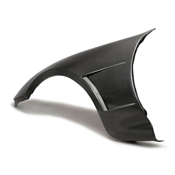 Seibon Carbon, FF9398TYSUP-TV, TV-style carbon fiber fenders for 1993-1998 Toyota Supra (wider)