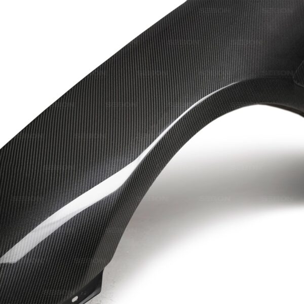 Seibon Carbon, FF9398TYSUP-TV, TV-style carbon fiber fenders for 1993-1998 Toyota Supra (wider)