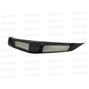 Seibon Carbon, FG0608HDCV4J-MG, MG-style carbon fiber front grille for 2006-2010 Honda Civic 4DR JDM