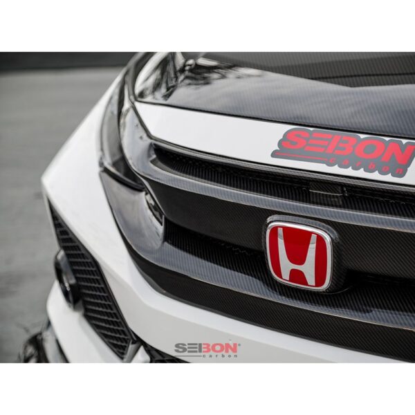 Seibon Carbon, FL0809MITEVOX-OE, OEM-style carbon fiber front lip for 2008-2015 Mitsubishi Lancer EVO X