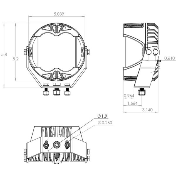 LP4 Pro LED Auxiliary Light Pod Pair