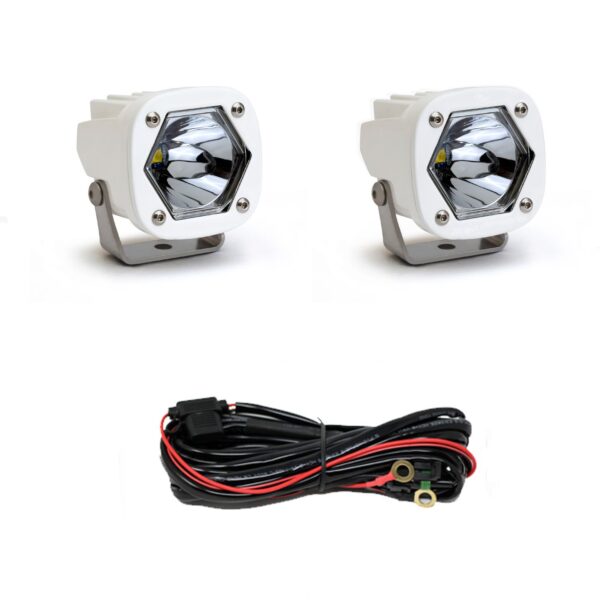 S1 White LED Auxiliary Light Pod Pair