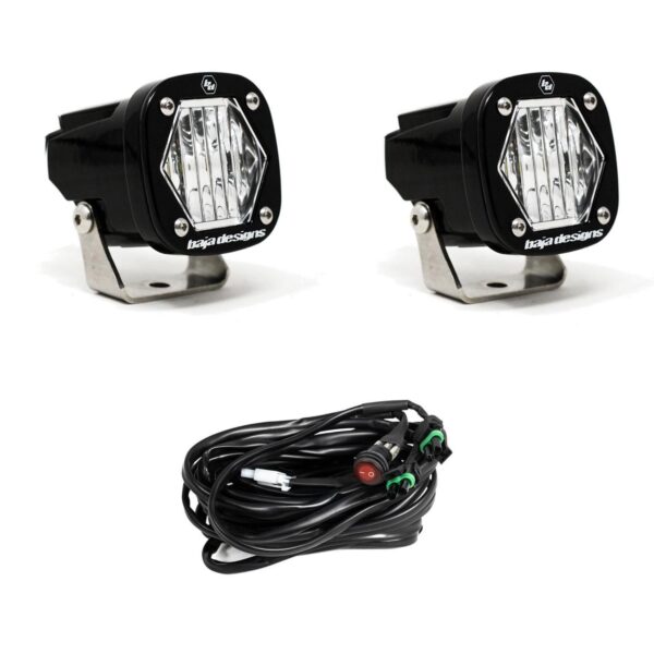 S1 Black LED Auxiliary Light Pod Pair