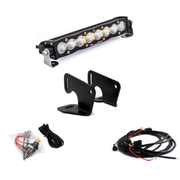 S8 10 Inch Hood Mount Light Bar Kit