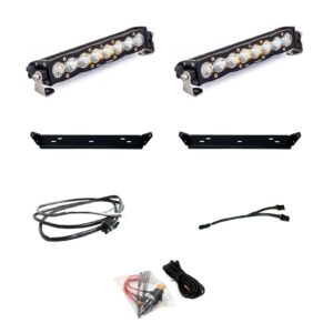 S8 10 Inch Dual Behind Grille Light Bar Kit