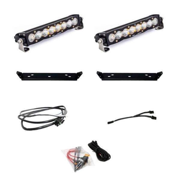 S8 10 Inch Dual Behind Grille Light Bar Kit