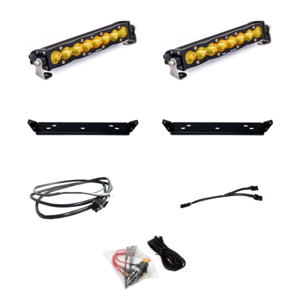 S8 10 Inch Dual Behind Grille Light Bar Kit