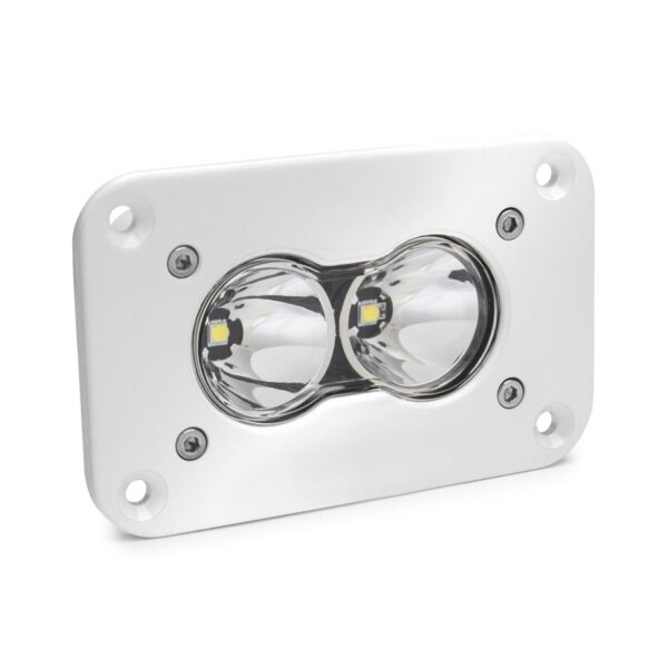 S2 Pro White Flush Mount LED Auxiliary Light Pod