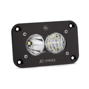 S2 Pro Black Flush Mount LED Auxiliary Light Pod