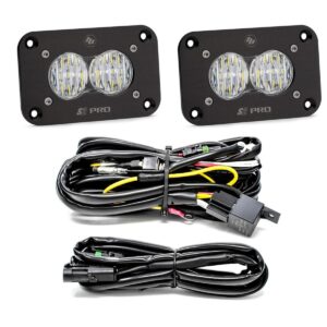 S2 Pro Black Flush Mount LED Auxiliary Light Pod