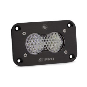 S2 Pro Black Flush Mount LED Auxiliary Light Pod