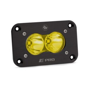 S2 Pro Black Flush Mount LED Auxiliary Light Pod