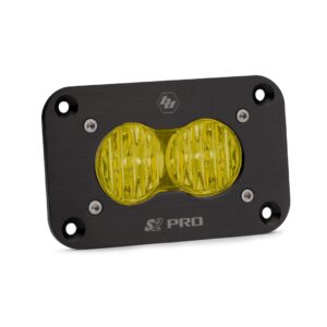 S2 Pro Black Flush Mount LED Auxiliary Light Pod