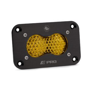 S2 Pro Black Flush Mount LED Auxiliary Light Pod