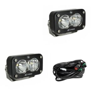 S2 Pro Black LED Auxiliary Light Pod Pair