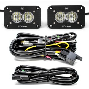 S2 Pro Black Flush Mount LED Light Pod Reverse Kit