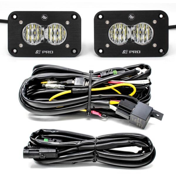 S2 Pro Black Flush Mount LED Light Pod Reverse Kit