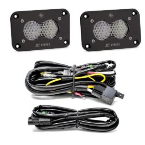 S2 Pro Black Flush Mount LED Light Pod Reverse Kit