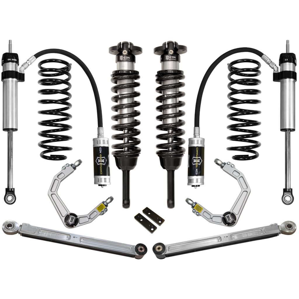ICON 2010-2024 Toyota 4Runner/2010-2014 Toyota FJ Cruiser, 0-3.5" Lift Stage 4 Suspension System, Billet UCA