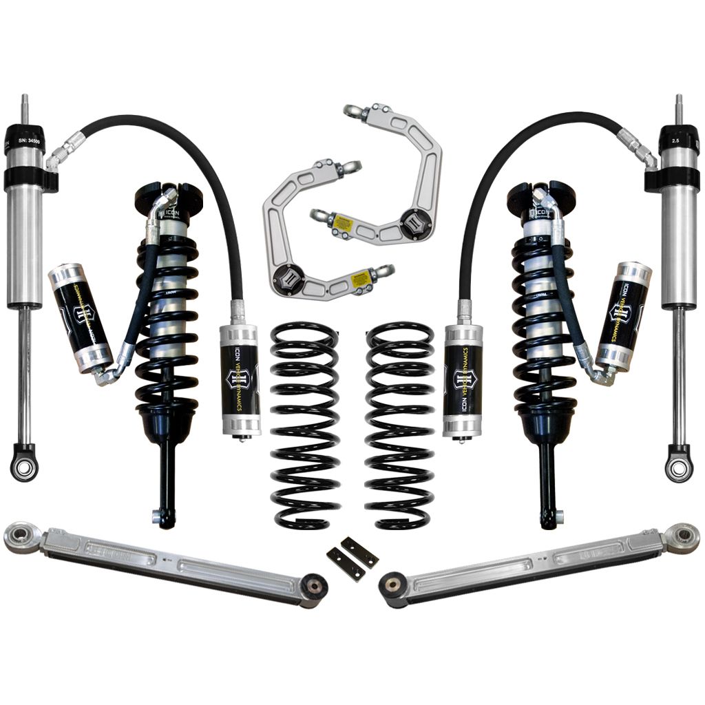ICON 2010-2024 Toyota 4Runner/2010-2014 Toyota FJ Cruiser, 0-3.5" Lift Stage 5 Suspension System, Billet UCA