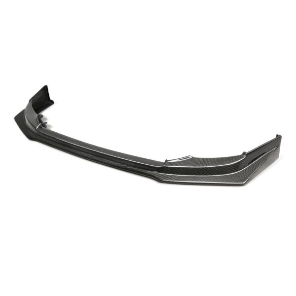 Seibon Carbon, FL0809MITEVOX-VR, VR-style carbon fiber front lip for 2008-2015 Mitsubishi Lancer EVO X
