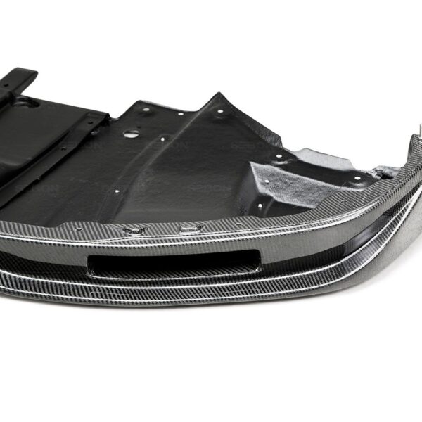 Seibon Carbon, FL1213NSGTR-VS, VS-style carbon fiber front lip for 2012-2016 Nissan GTR