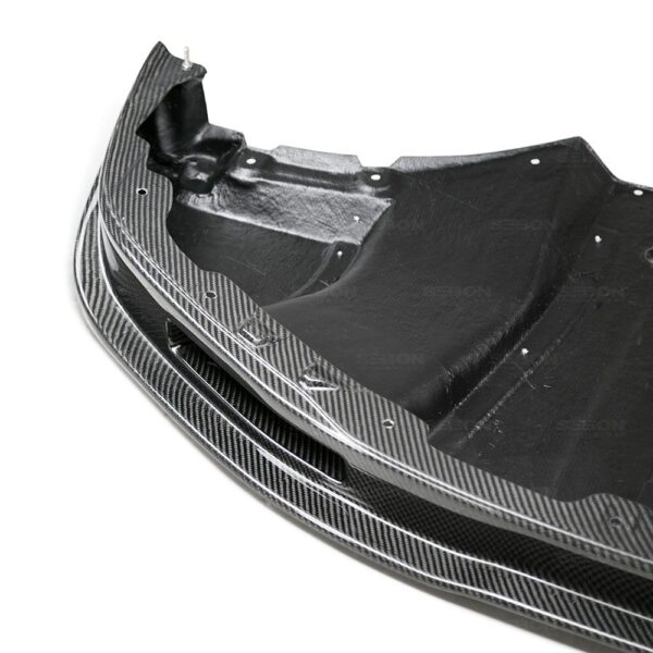 Seibon Carbon, FL1213NSGTR-VS, VS-style carbon fiber front lip for 2012-2016 Nissan GTR