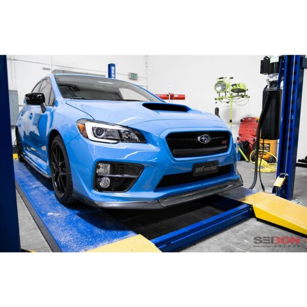 Seibon Carbon, FL17HDCVR-CV, CV-style carbon fiber front splitter for 2017-2020 Honda Civic Type R