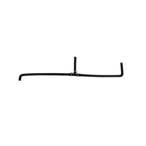 Universal pre-formed 5/8" hose with 90 degree ends and T-fitting
