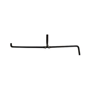 Universal pre-formed 5/8" hose with 90 deg ends and T-fitting (1" ID on the T)
