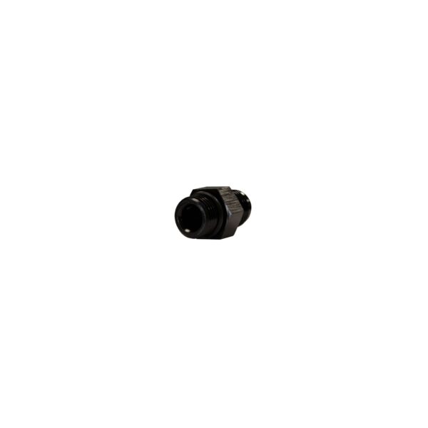 -6 to 9/16"-18 Straight Male Black w/ O-Ring