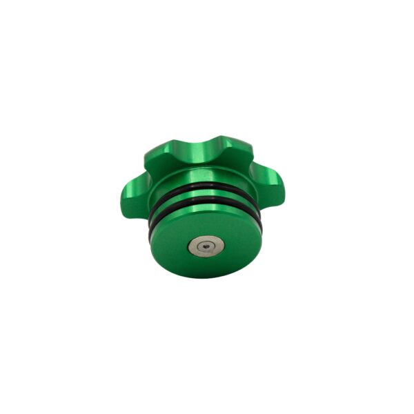 Fleece Performance Green Anodized Billet Fuel Cap for 2013-2018 Cummins